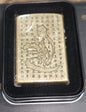 Zorro Lighter Fluid Refill Flip Lid Chinese Writing Design - Zorro Lighters
