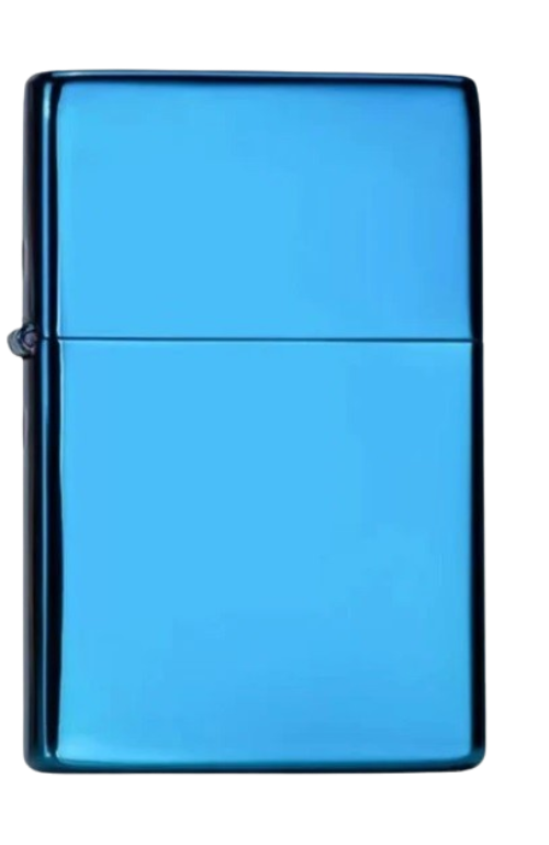 Zorro Lighter Fluid Refill Flip Lid Blue Design