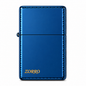 Zorro Dark Blue Flip Lid Lighter Gift Box Set with 16ML Fluid Refill