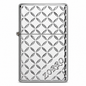 Zorro Silver Check Flip Lid Lighter Gift Box Set with 16ML Fluid Refill