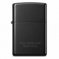 Zorro Titanium Black Thick Case Flip Lid Lighter Gift Box Set with 16ML Fluid Refill