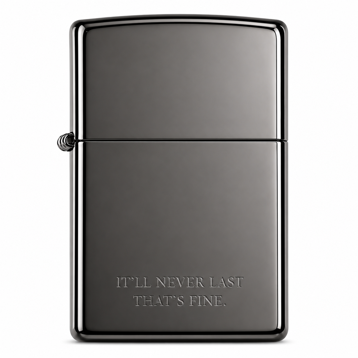 Zorro Black Design Flip Lid Lighter Gift Box Set with 16ML Fluid Refill