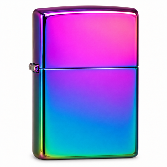 Zorro Rainbow Design Flip Lid Lighter Gift Box Set with 16ML Fluid Refill