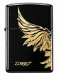 Zorro Wings Design Flip Lid Lighter Gift Box Set with 16ML Fluid Refill