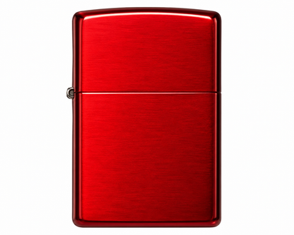 Zorro Red Design Flip Lid Lighter Gift Box Set with 16ML Fluid Refill
