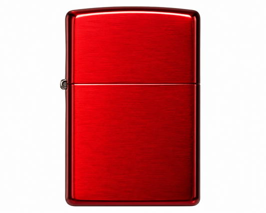 Zorro Red Design Flip Lid Lighter Gift Box Set with 16ML Fluid Refill