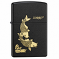 Zorro Koi Fish Design Flip Lid Lighter Gift Box Set with 16ML Fluid Refill