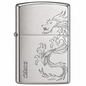 Zorro Dragon Flip Lid Lighter Gift Box Set with 16ML Fluid Refill