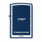 Zorro Blue Design Flip Lid Lighter Gift Box Set with 16ML Fluid Refill