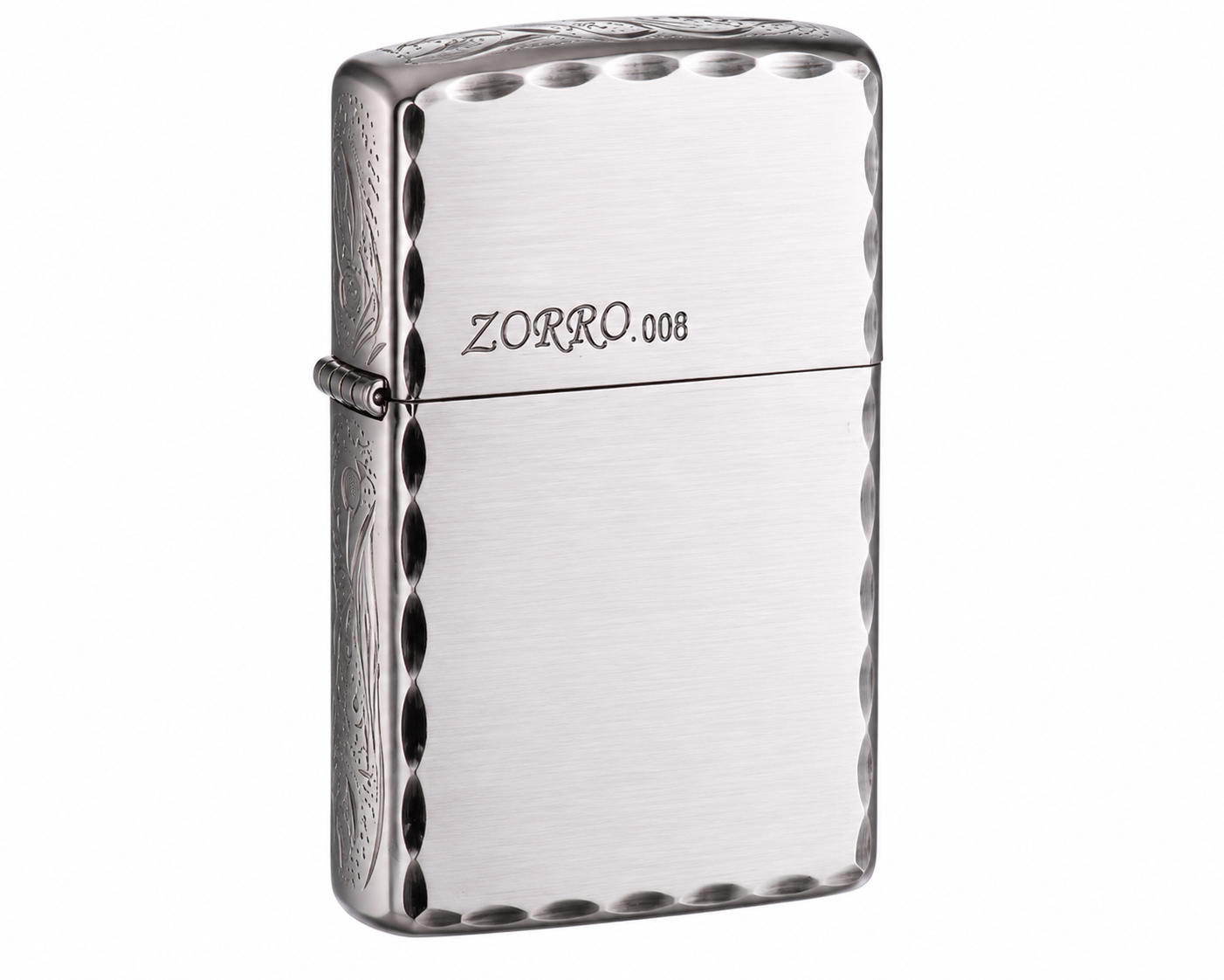 Zorro .008 Flip Lid Lighter Gift Box Set with 16ML Fluid Refill