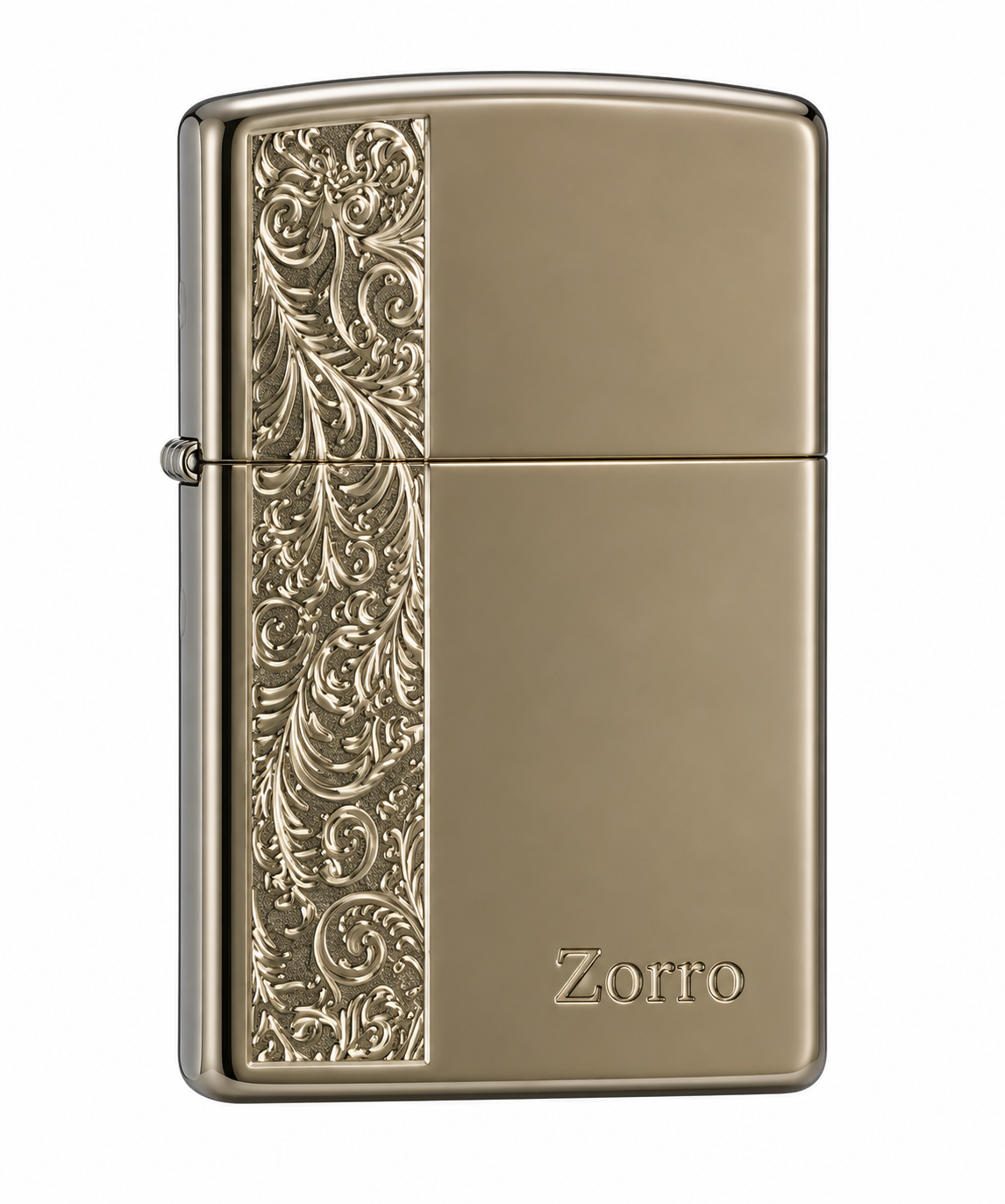 Zorro Embroidery Design Flip Lid Lighter Gift Box Set with 16ML Fluid Refill