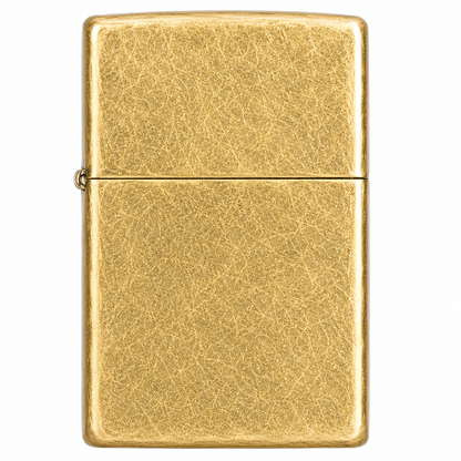 Zorro Scuffed Gold Flip Lid Lighter Gift Box Set with 16ML Fluid Refill