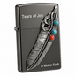 Zorro 3D Leaf Design Flip Lid Lighter Gift Box Set with 16ML Fluid Refill