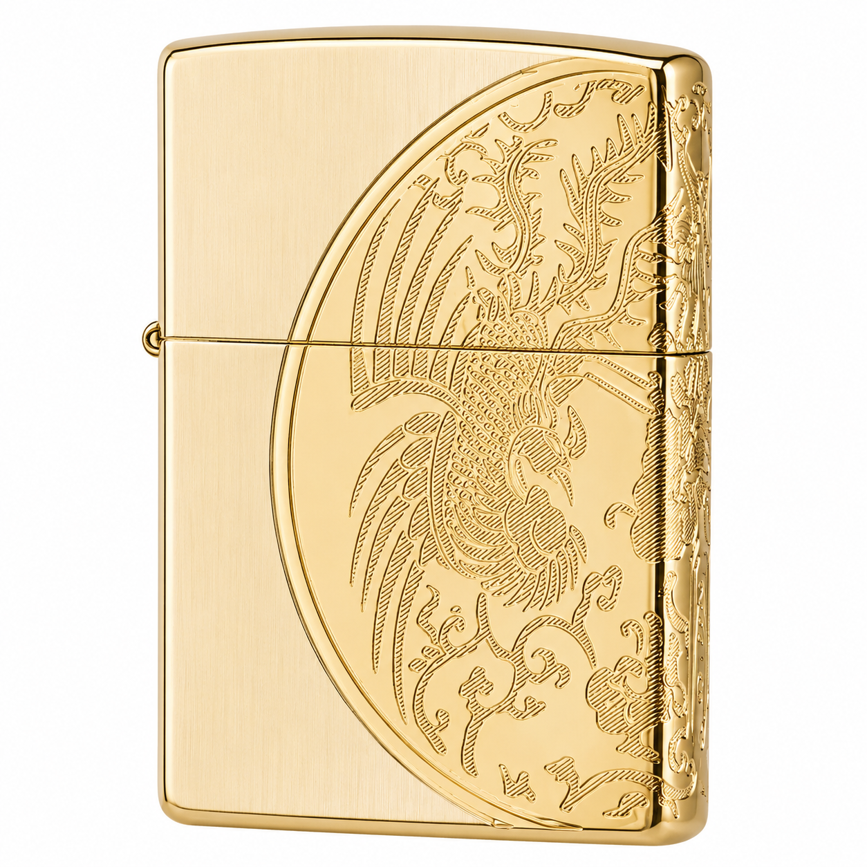 Zorro Japanese Gold Flip Lid Lighter Gift Box Set with 16ML Fluid Refill