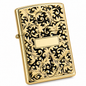 Zorro Swirl Leaf Design Flip Lid Lighter Gift Box Set with 16ML Fluid Refill