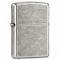 Zorro Lighter Fluid Refill Flip Lid Worn Silver Design