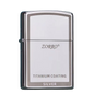 Zorro Lighter Fluid Refill Flip Lid Titanium Coated