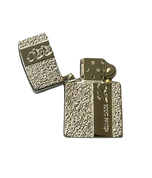 Zorro Lighter Fluid Refill Flip Lid Silver Granite Design