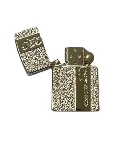 Zorro Lighter Fluid Refill Flip Lid Silver Granite Design