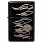 Zorro HP Black Lover Flip Lid Lighter Gift Set with 16ML Fluid Refill