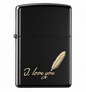 Zorro I Love You Flip Lid Lighter Gift Box Set with 16ML Fluid Refill