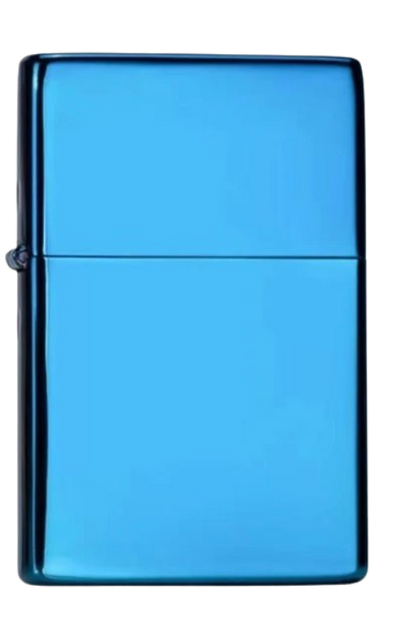 Zorro Lighter Fluid Refill Flip Lid Blue Design