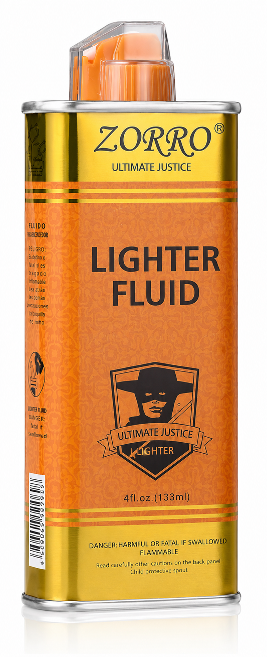 Zorro Lighter Fluid 133ML – Premium Butane Lighter Fuel Refill