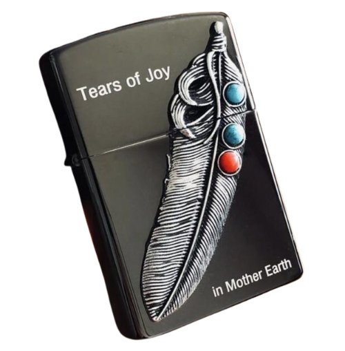 Zorro Lighter Fluid Refill Flip Lid 3D Leaf Design - Zorro Lighters