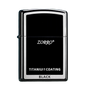 Zorro Lighter Fluid Refill Flip Lid Black Titanium Design