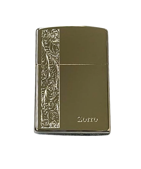 Zorro Lighter Fluid Refill Flip Lid Embroidery Design