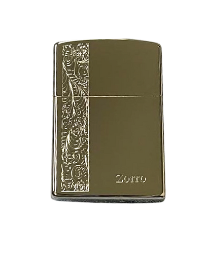 Zorro Lighter Fluid Refill Flip Lid Embroidery Design