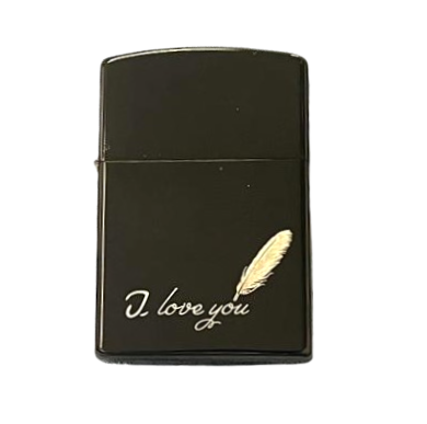 Zorro Lighter Fluid Refill Flip Lid I Love You Design