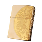 Zorro Lighter Fluid Refill Flip Lid Japanese Gold Design