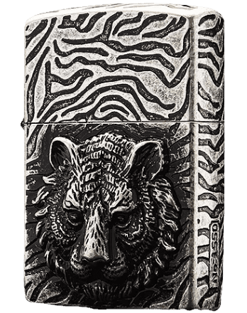 Zorro Lighter Fluid Refill Flip Lid Lion Design