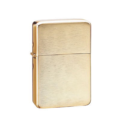 Zorro Lighter Fluid Refill Flip Lid Old Gold Design