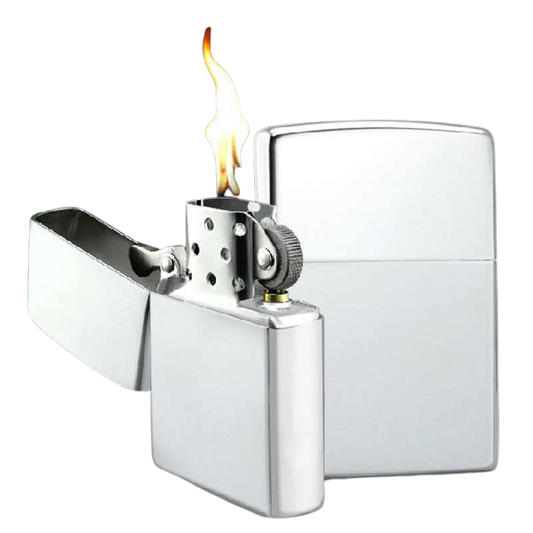 Zorro Lighter Fluid Refill Flip Lid Plain Silver Design