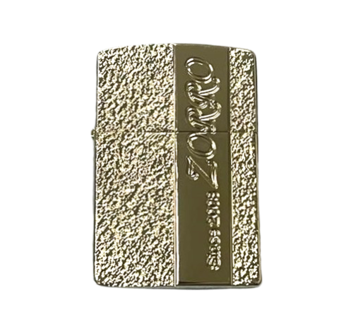 Zorro Lighter Fluid Refill Flip Lid Silver Granite Design