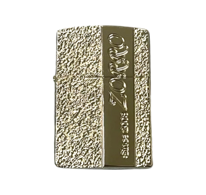 Zorro Lighter Fluid Refill Flip Lid Silver Granite Design