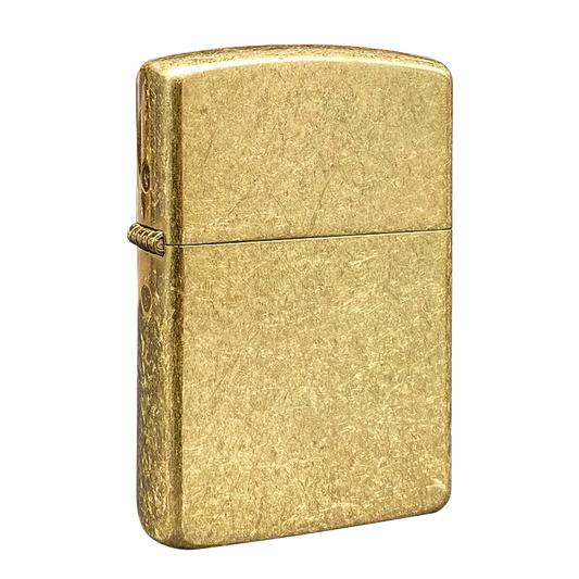 Zorro Lighter Fluid Refill Flip Lid Stained Gold Design