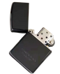 Zorro Lighter Fluid Refill Flip Lid Titanium Black Thick Case