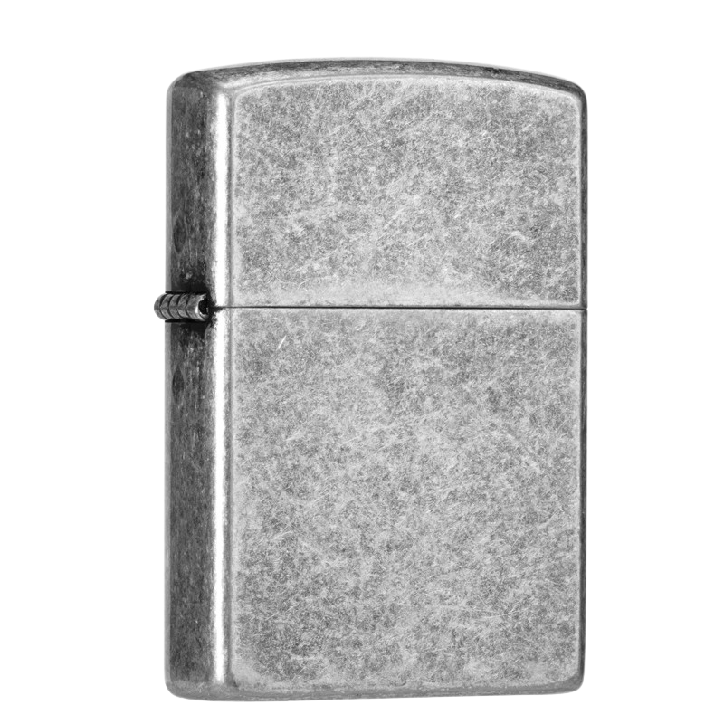 Zorro Lighter Fluid Refill Flip Lid Worn Silver Design
