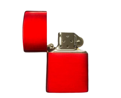 Zorro Lighter Fluid Refill Flip Red Design