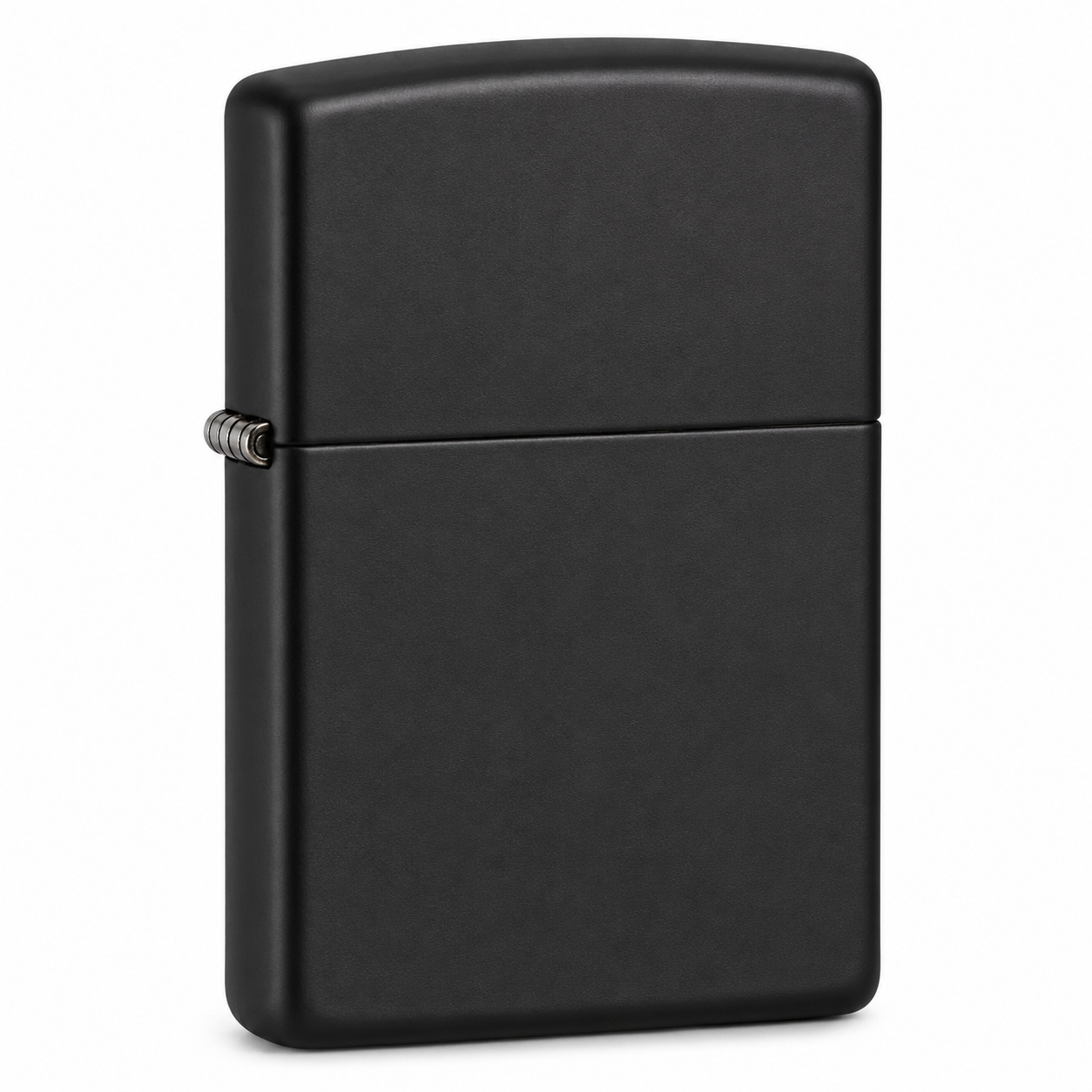 Zorro Solid Black Flip Lid Lighter Gift Box Set with 16ML Fluid Refill