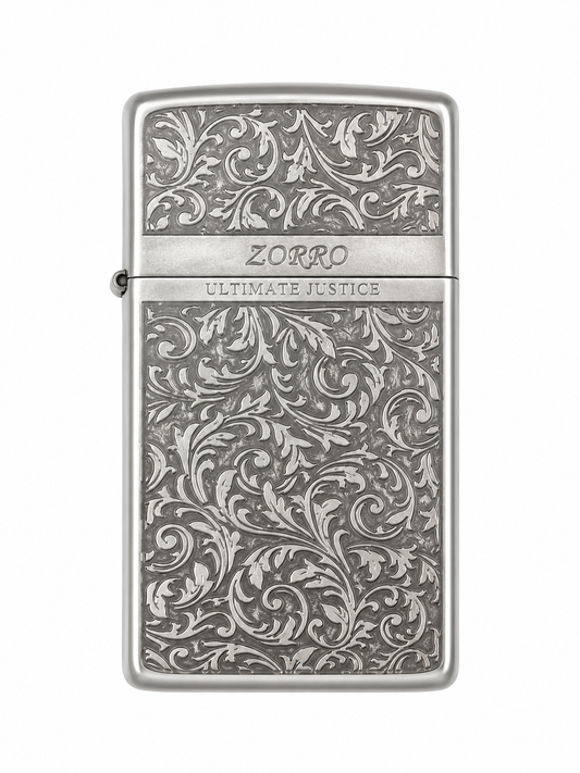 Zorro Thin Selection ZS5 Kerosene Lighter – Leaf Design Gift Box Edition